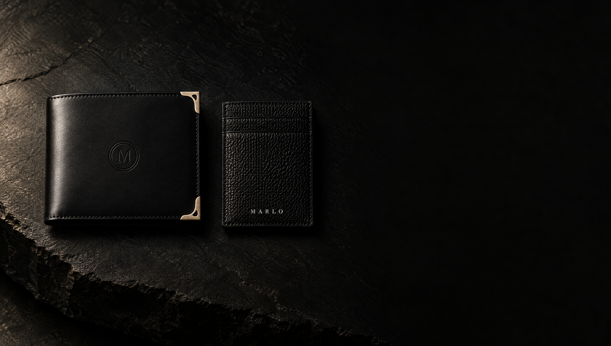MARLO leather wallet and card holder